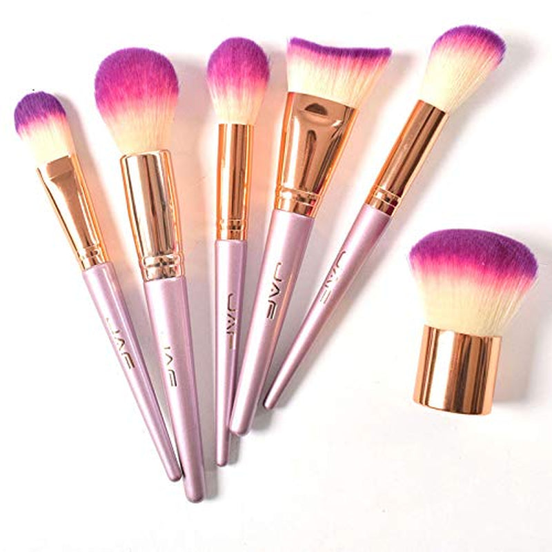 Beauty Makeup Brush Set Professional Women Travel Cosmetic Kit Purple Pink