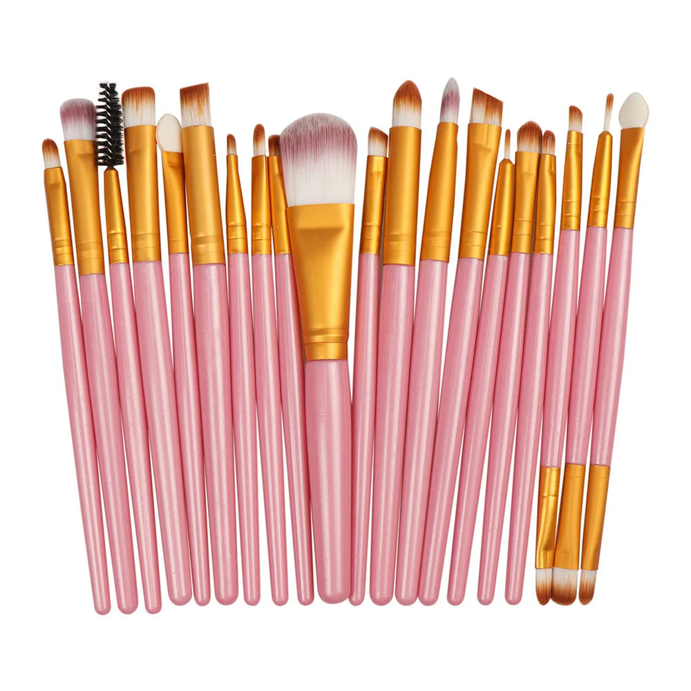 20 PCS Makeup Brush Set For Women Cosmetics Eyeshadow Cheap Professional Complete Beauty Tool Kit Female make up Eye shadow