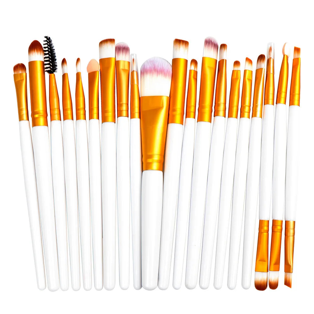 20 PCS Makeup Brush Set For Women Cosmetics Eyeshadow Cheap Professional Complete Beauty Tool Kit Female make up Eye shadow