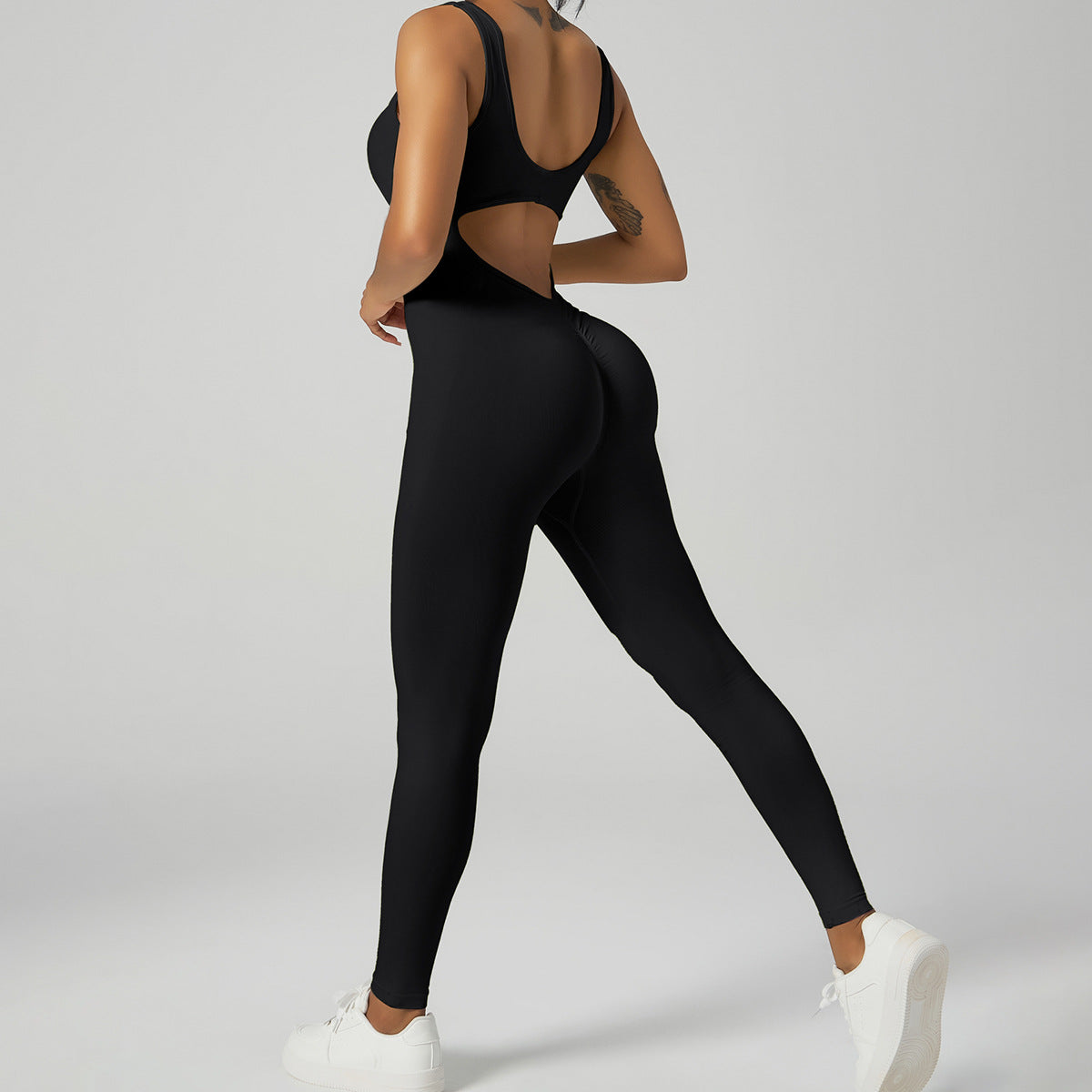 Nude Feel Yoga Jumpsuit Women's Beauty Back Fitness Sports Jumpsuit