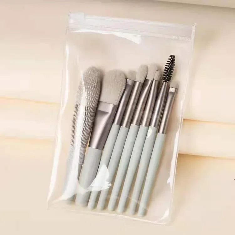 Portable Makeup Brushes Set 8Pcs Soft Fluffy Brushes Eyeshadow Blush Powder Shadow Foundation Blending Concealer Make Up Tool