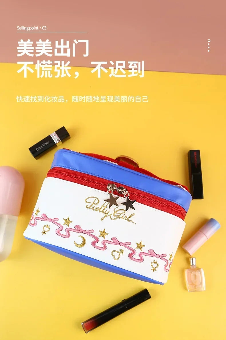 Anime Sailor Moon Outdoor Girl Makeup Bag Women Cosmetic Bag Women Toiletries Organizer Waterproof Female Storage Make up Cases