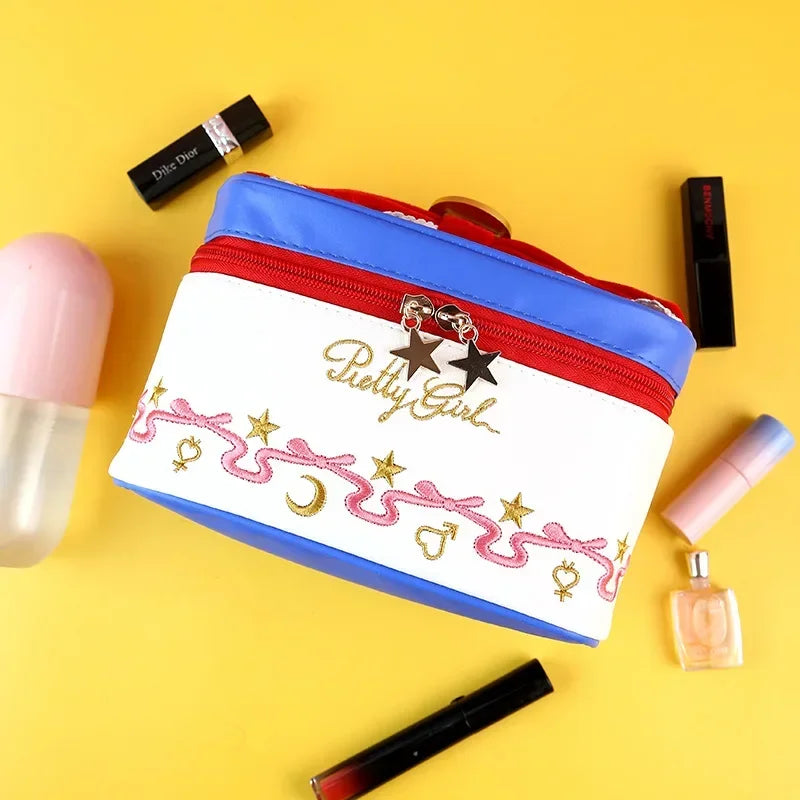 Anime Sailor Moon Outdoor Girl Makeup Bag Women Cosmetic Bag Women Toiletries Organizer Waterproof Female Storage Make up Cases