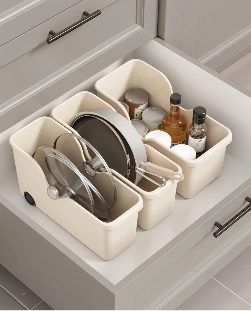 Kitchen Sundry Storage Case with Wheels Seasoning Bottle Vegetable Storage Container Kitchen Closet Organizer Make Up Organizer