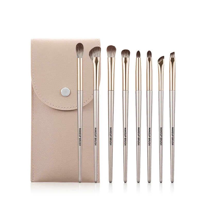 IMAGIC 8 PCS Makeup Brushes Set Eye Shadow Women Cosmetic Brush Eyeshadow Blush Beauty Soft Make Up Tools Bag