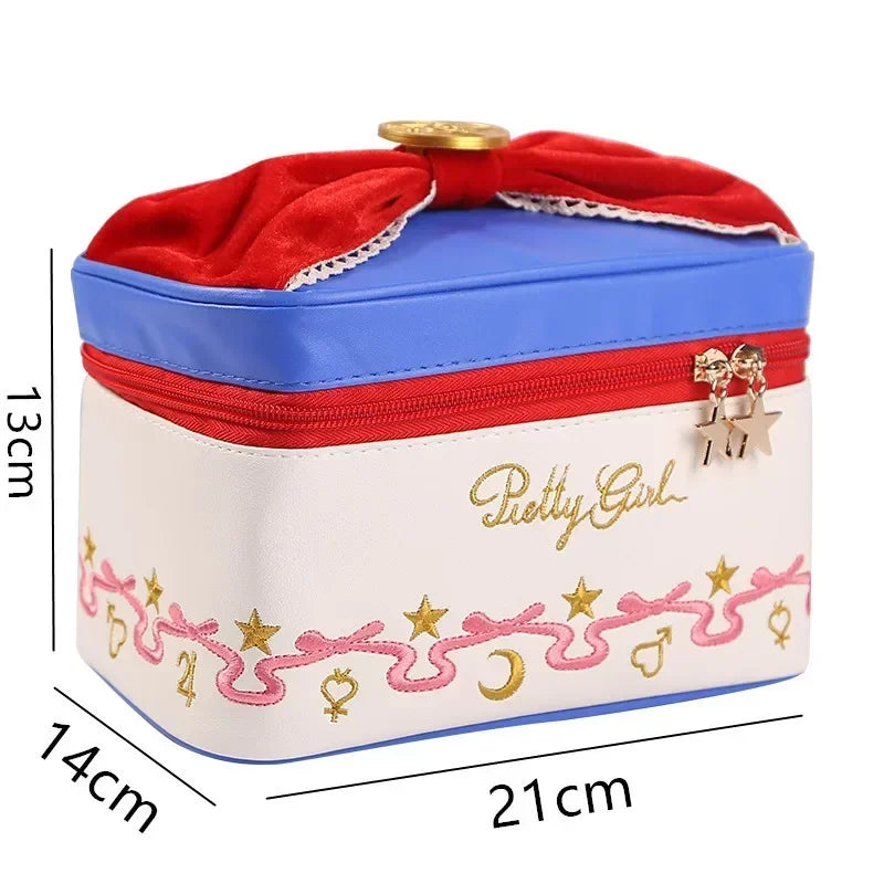 Anime Sailor Moon Outdoor Girl Makeup Bag Women Cosmetic Bag Women Toiletries Organizer Waterproof Female Storage Make up Cases