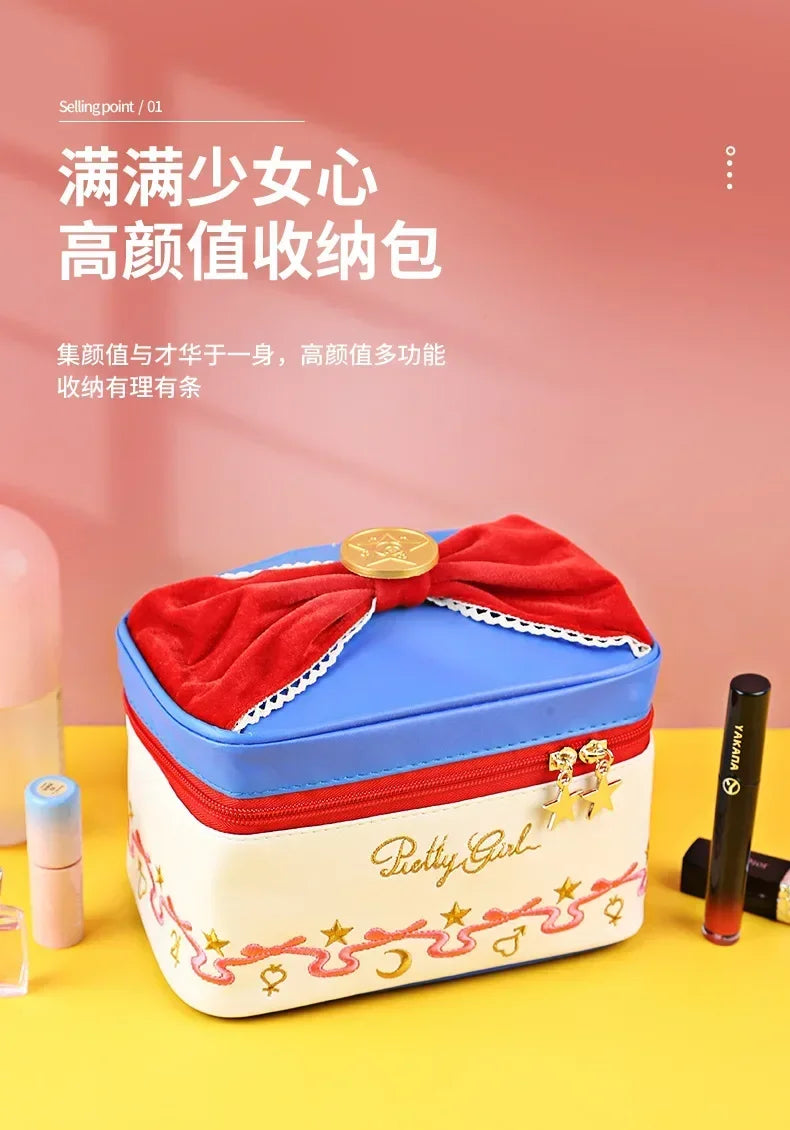 Anime Sailor Moon Outdoor Girl Makeup Bag Women Cosmetic Bag Women Toiletries Organizer Waterproof Female Storage Make up Cases