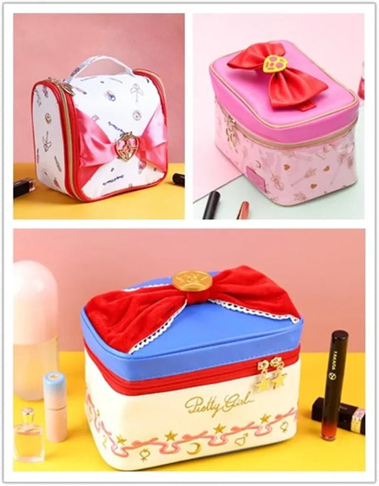 Anime Sailor Moon Outdoor Girl Makeup Bag Women Cosmetic Bag Women Toiletries Organizer Waterproof Female Storage Make up Cases