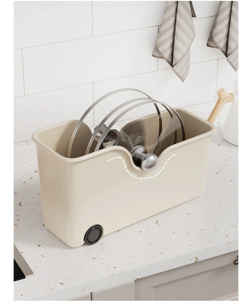 Kitchen Sundry Storage Case with Wheels Seasoning Bottle Vegetable Storage Container Kitchen Closet Organizer Make Up Organizer