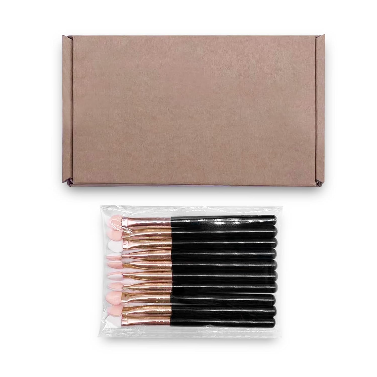 Makeup Brushes Set for Women Professional, 10Pcs Sponge Eyeshadow Brush Sets Applicator Double Sided Reusable